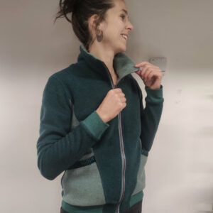 Polaire TAKU femme – Vert canard / vert d’eau