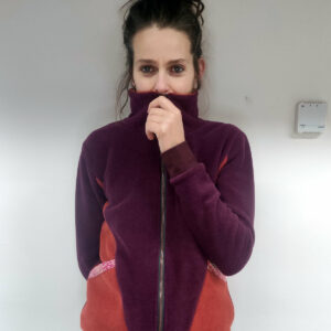 Polaire TAKU femme – Violet betterave / Orange rouille