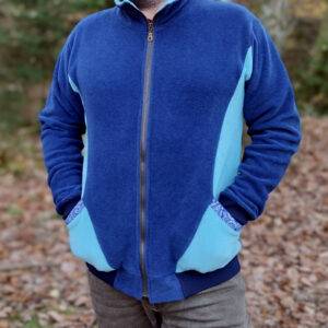 Polaire TAKU homme – Bleu nuit / sauge