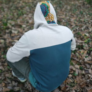 Sweat chaud YUKON – beige / gris / sauge