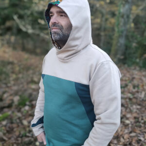 Sweat chaud YUKON – beige / gris / sauge