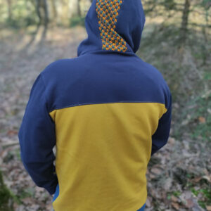 Sweat chaud YUKON – bleu marine /bleu roi / jaune