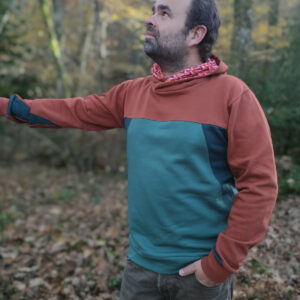 Sweat chaud YUKON – rouille / bleu canard