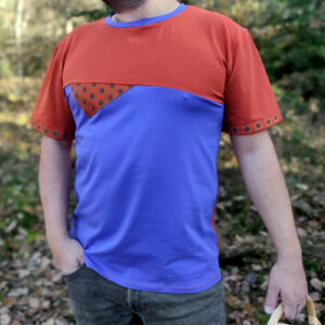 Tshirt KYOTO – orange et bleu violet
