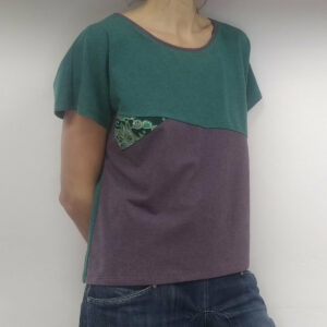 Tshirt SUMATRA – vert canard et violet