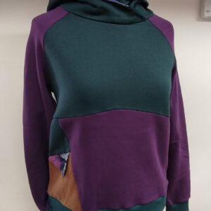 Sweat hiver BRUNEI – vert canard / violet M