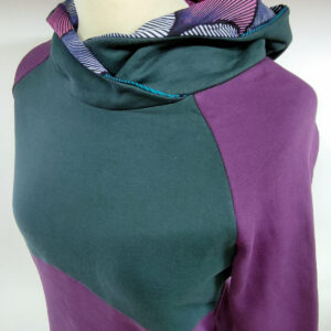 Sweat hiver BRUNEI – vert canard / violet M