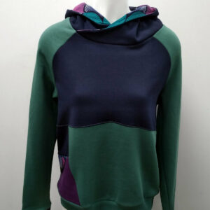 Sweat hiver BRUNEI – bleu marine / vert sauge L