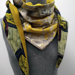 Chèche végétal jaune